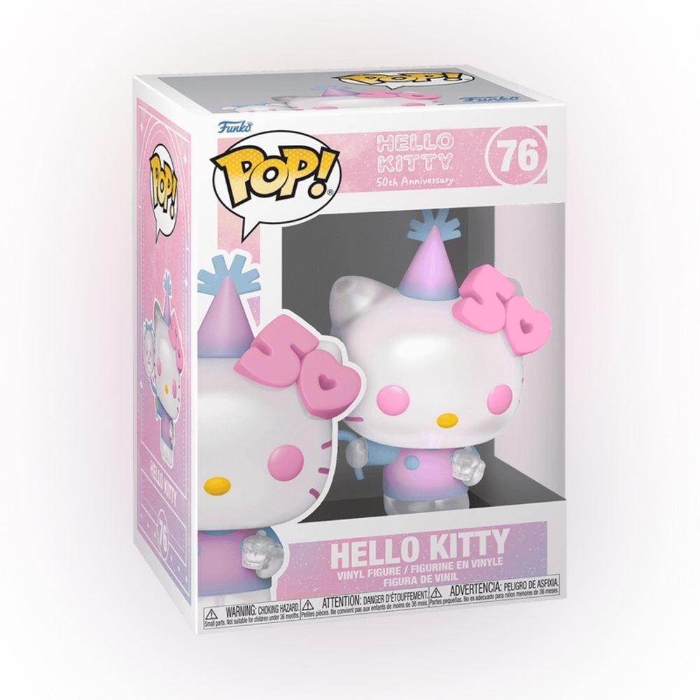 Hello Kitty 50th Anniversary Vinyl Figure Pop! Hello Kitty with Balloon   NIB